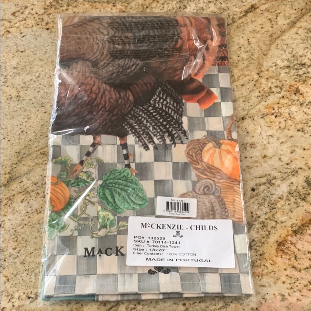 Mackenzie-Childs Turkey Dish Towel